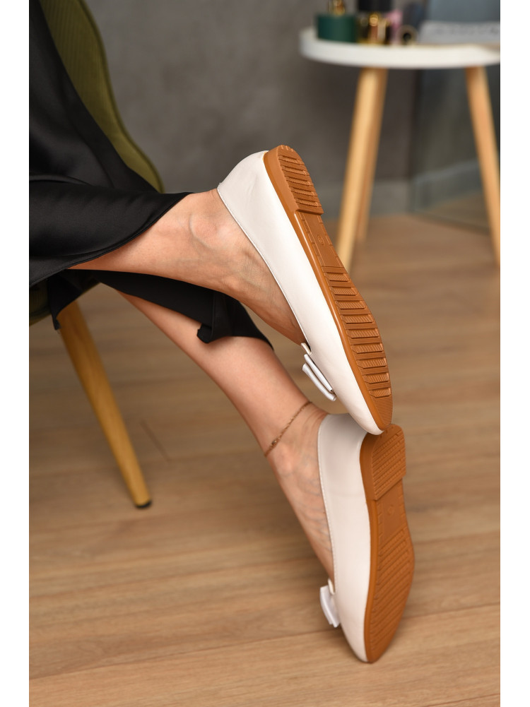 Балетки женские молочного цвета Уценка 783-5 212785C