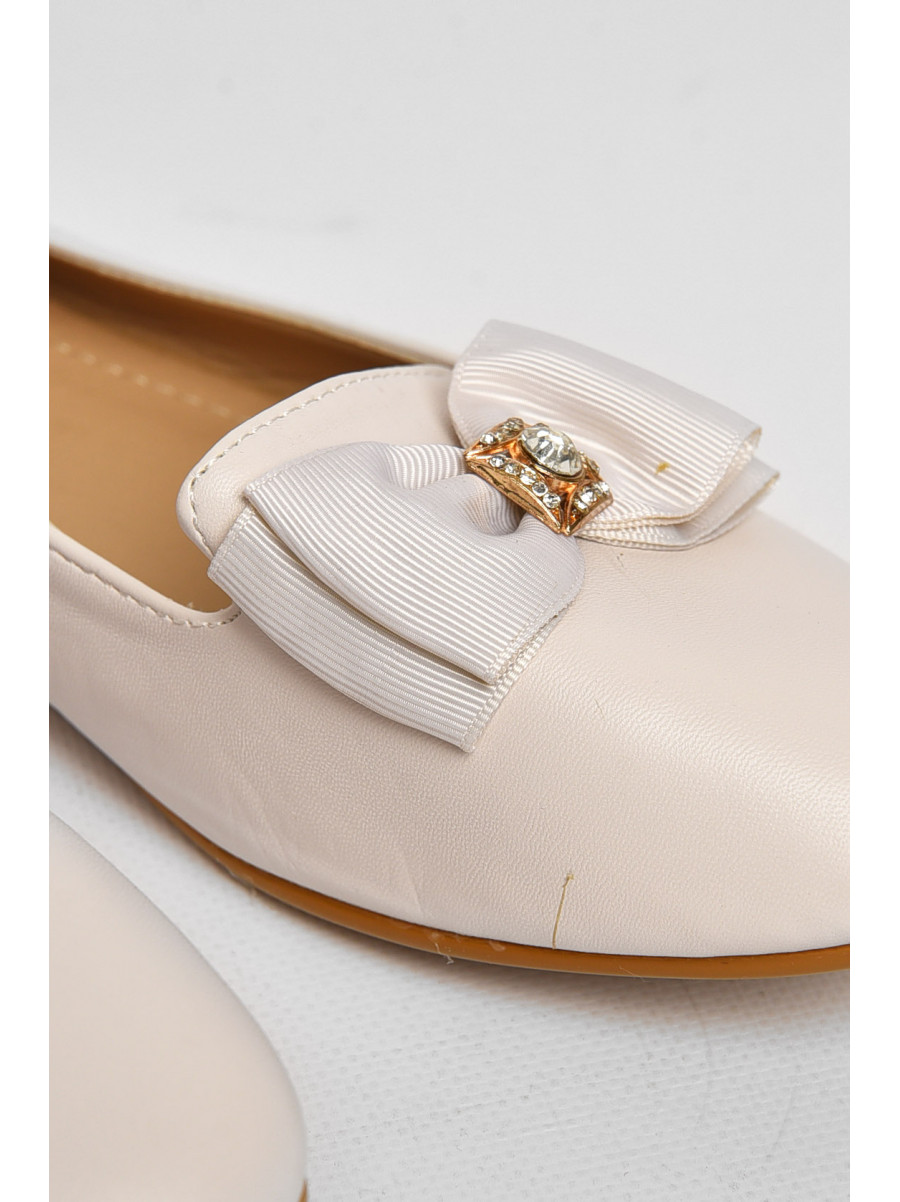 Балетки женские молочного цвета Уценка 783-5 212785C