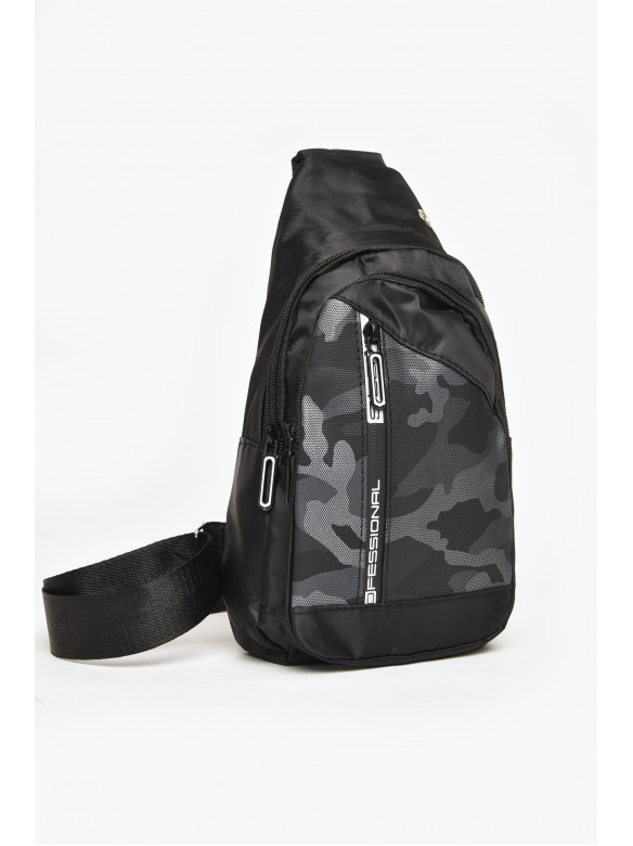 Бананка мужская текстильная черного цвета 212786C