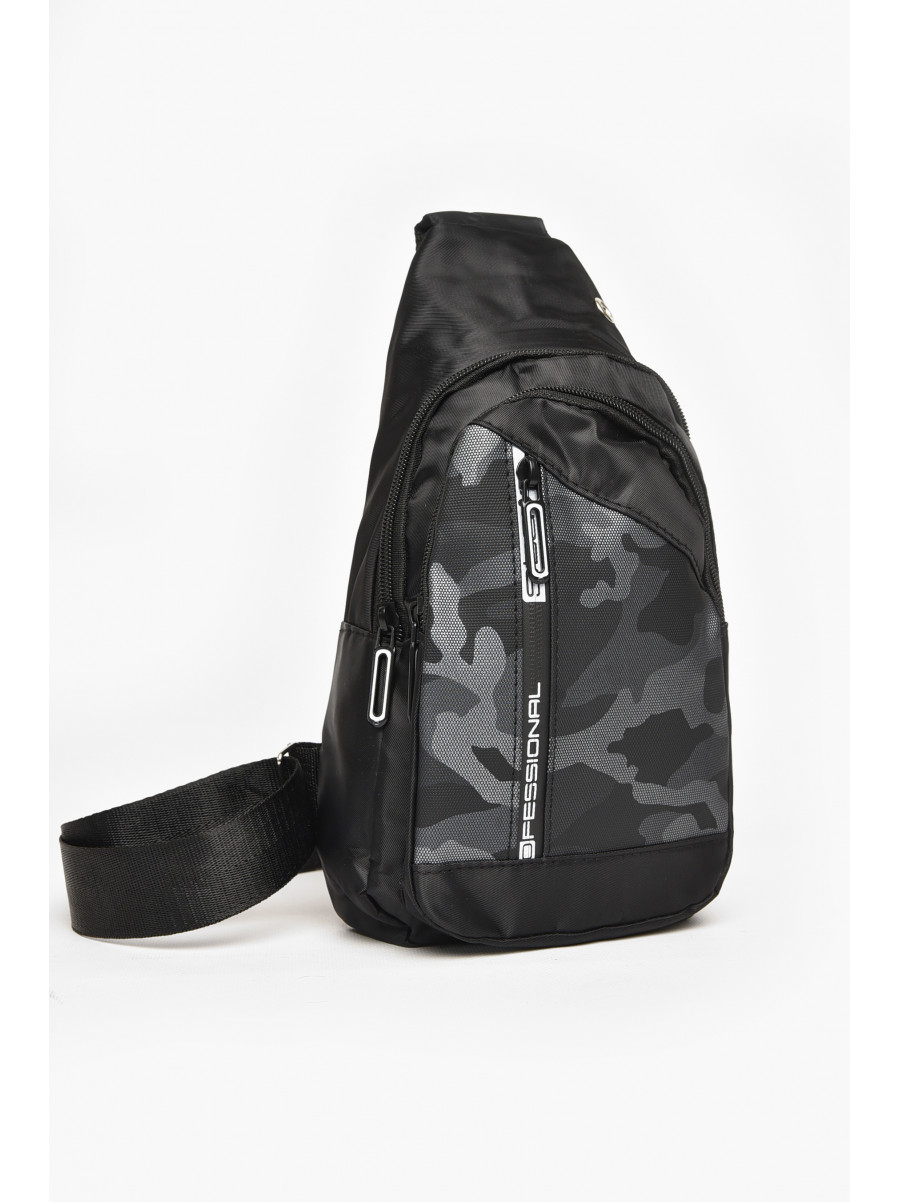 Бананка мужская текстильная черного цвета 212786C