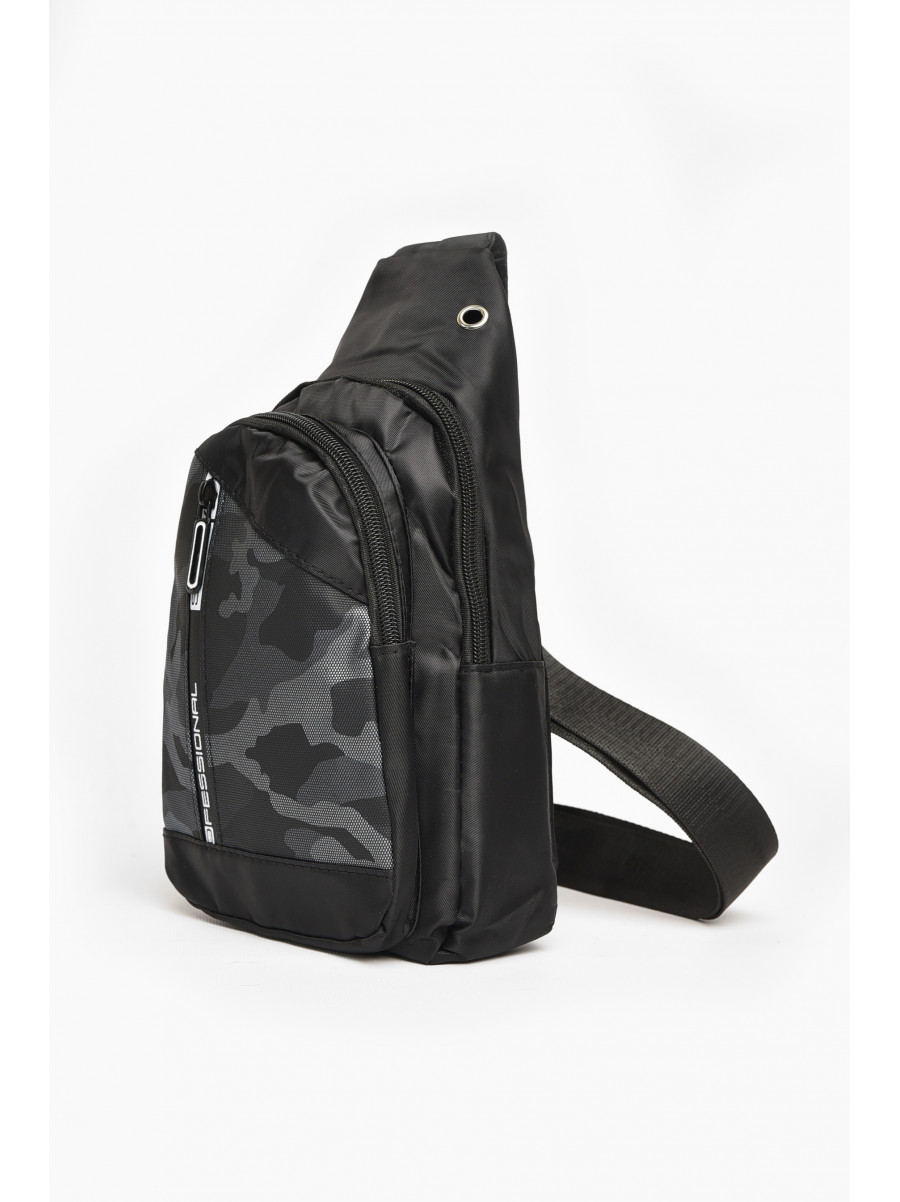 Бананка мужская текстильная черного цвета 212786C