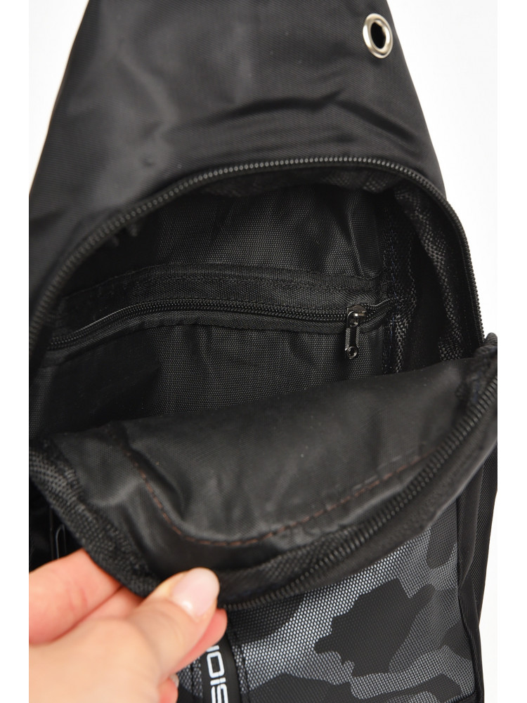 Бананка мужская текстильная черного цвета 212786C