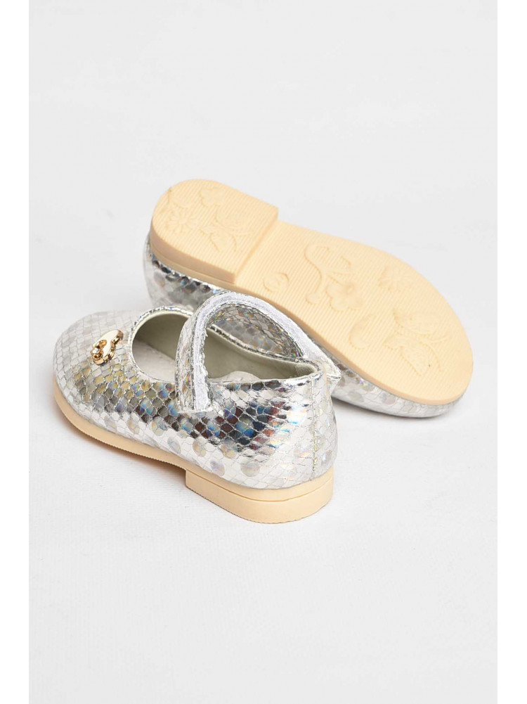 Туфли для девочки серебристого цвета Уценка 786-21 212787C