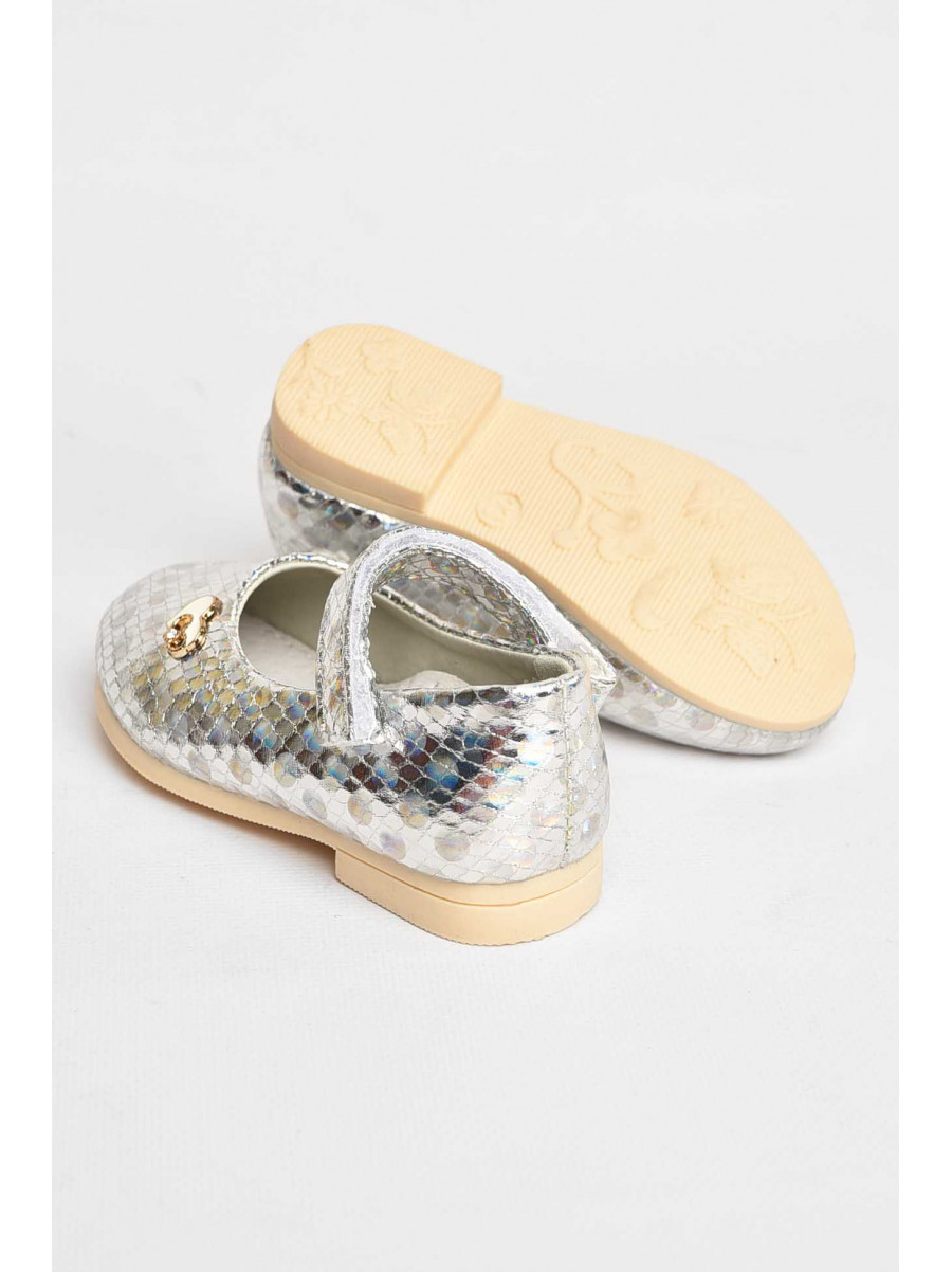 Туфли для девочки серебристого цвета Уценка 786-21 212787C