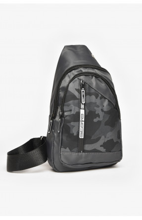 Бананка чоловіча текстильна темно-сірого кольору 212788C Бананка чоловіча текстильна темно-сірого кольору 212788C