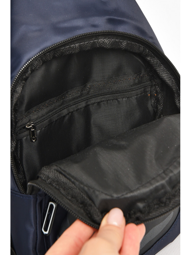 Бананка мужская текстильная тёмно-синего цвета 212789C