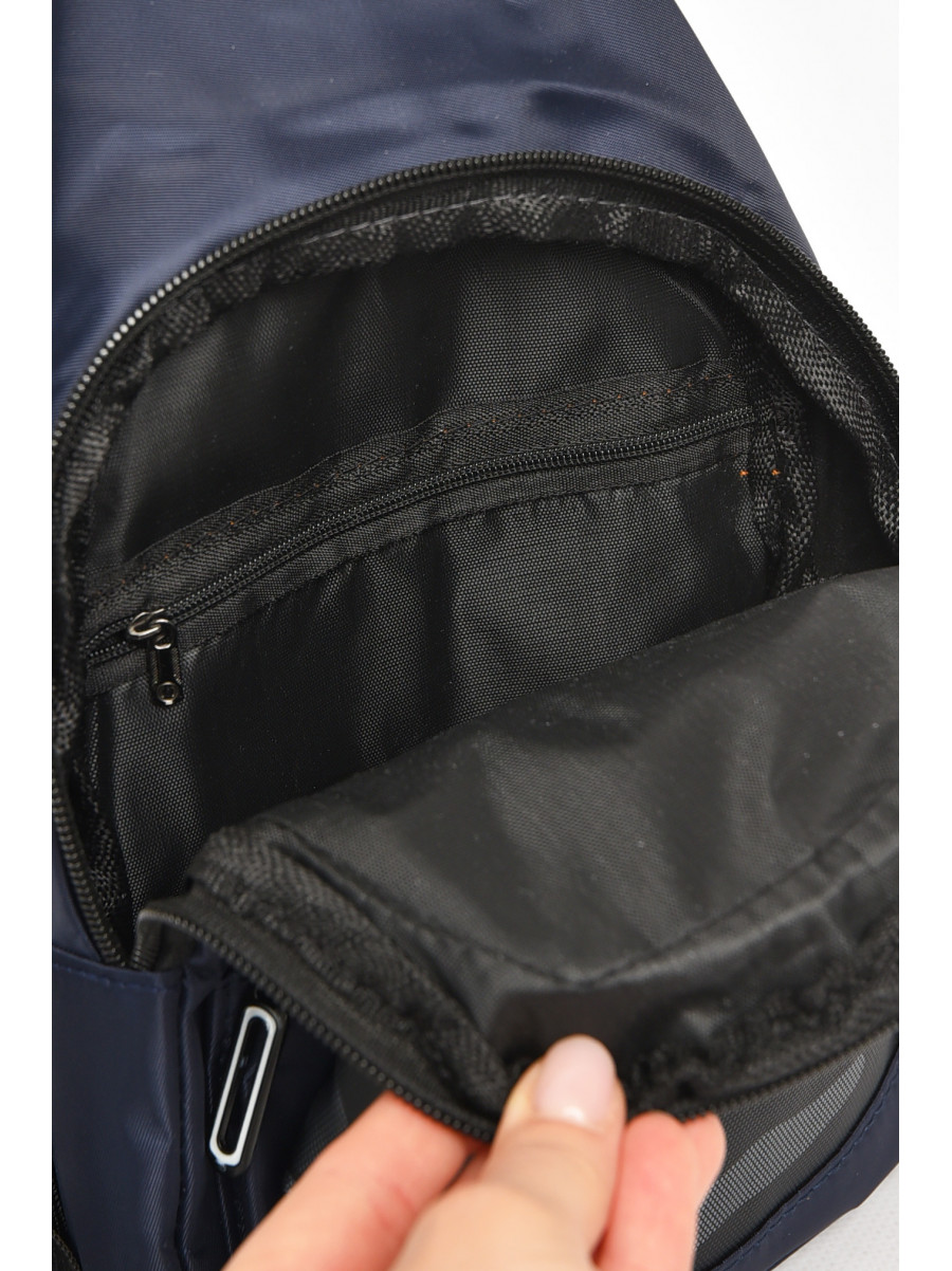 Бананка мужская текстильная тёмно-синего цвета 212789C