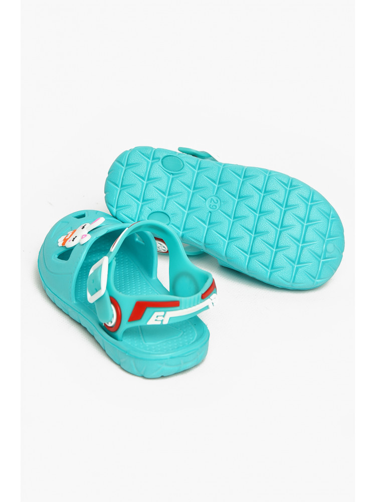 Сандали детские пена для девочки бирюзового цвета 51-252 212794C