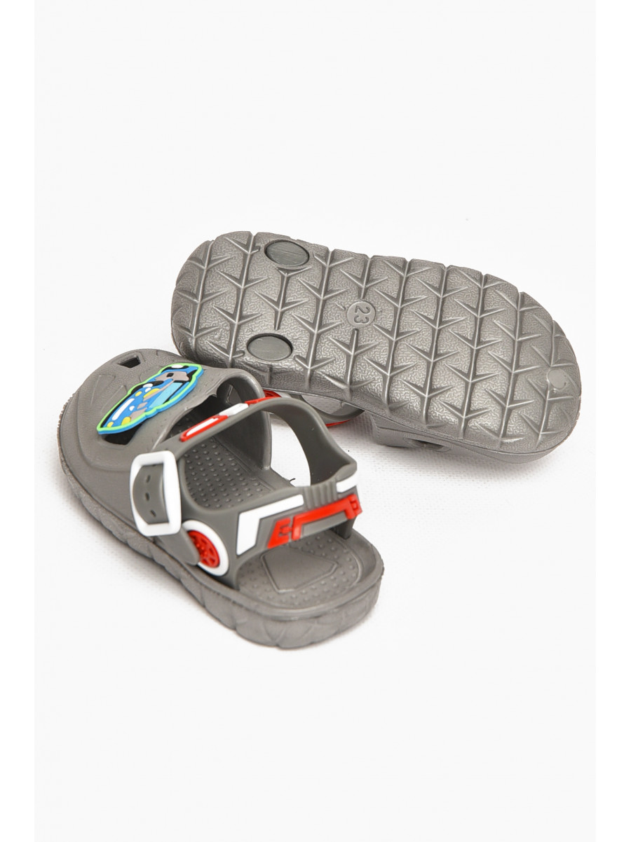 Сандали детские пена для мальчика серого цвета 51-183 212795C