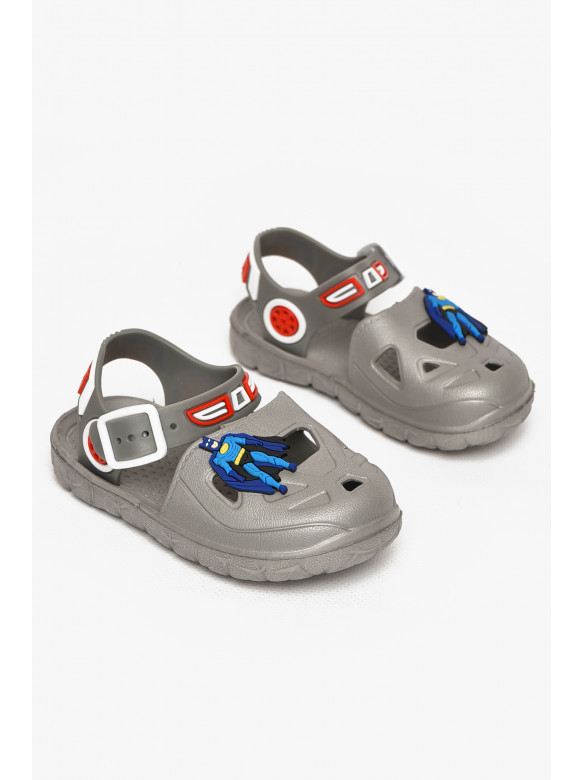 Сандали детские пена для мальчика серого цвета 51-183 212796C