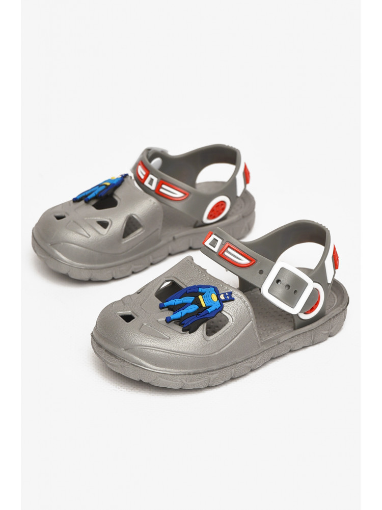 Сандали детские пена для мальчика серого цвета 51-183 212796C