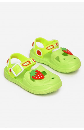 Сандали детские пена для девочки салатового цвета 51-188 212800C Сандали детские пена для девочки салатового цвета 51-188 212800C