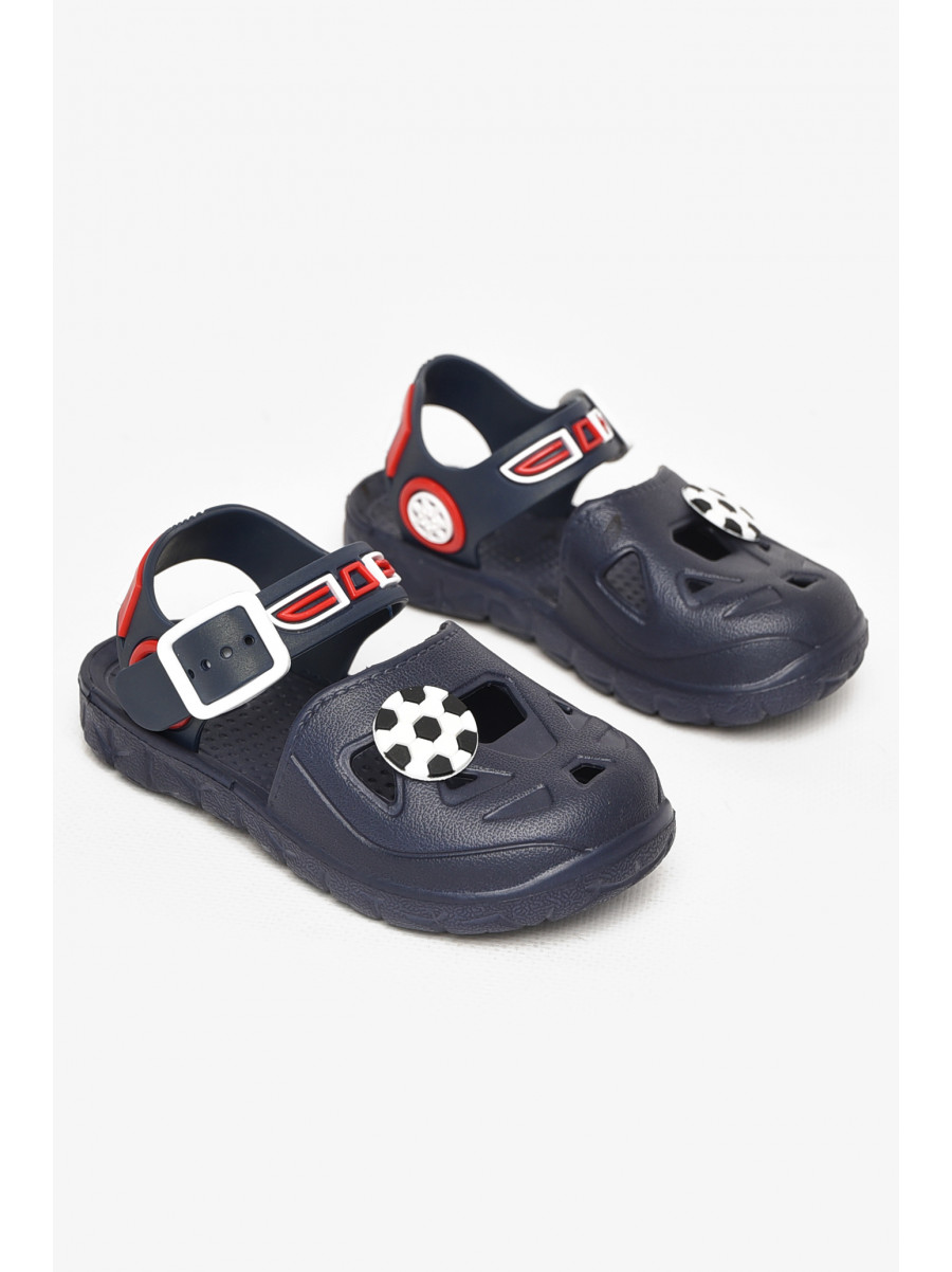 Сандали детские пена для мальчика темно-синего цвета 51-182 212802C