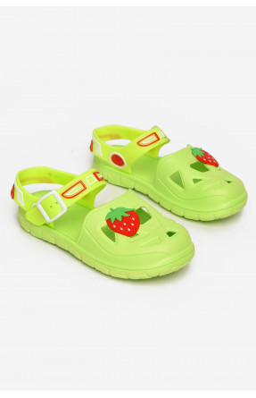 Сандали детские пена для девочки салатового цвета 51-248 212806C Сандали детские пена для девочки салатового цвета 51-248 212806C