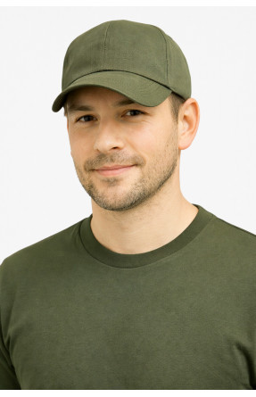 Кепка мужская однотонная цвета хаки 7192 212810C