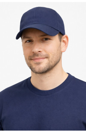 Кепка мужская однотонная темно-синего цвета 7192 212812C