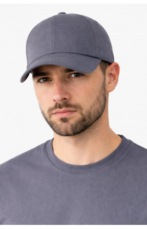 Кепка мужская однотонная серого цвета 5979 212822C