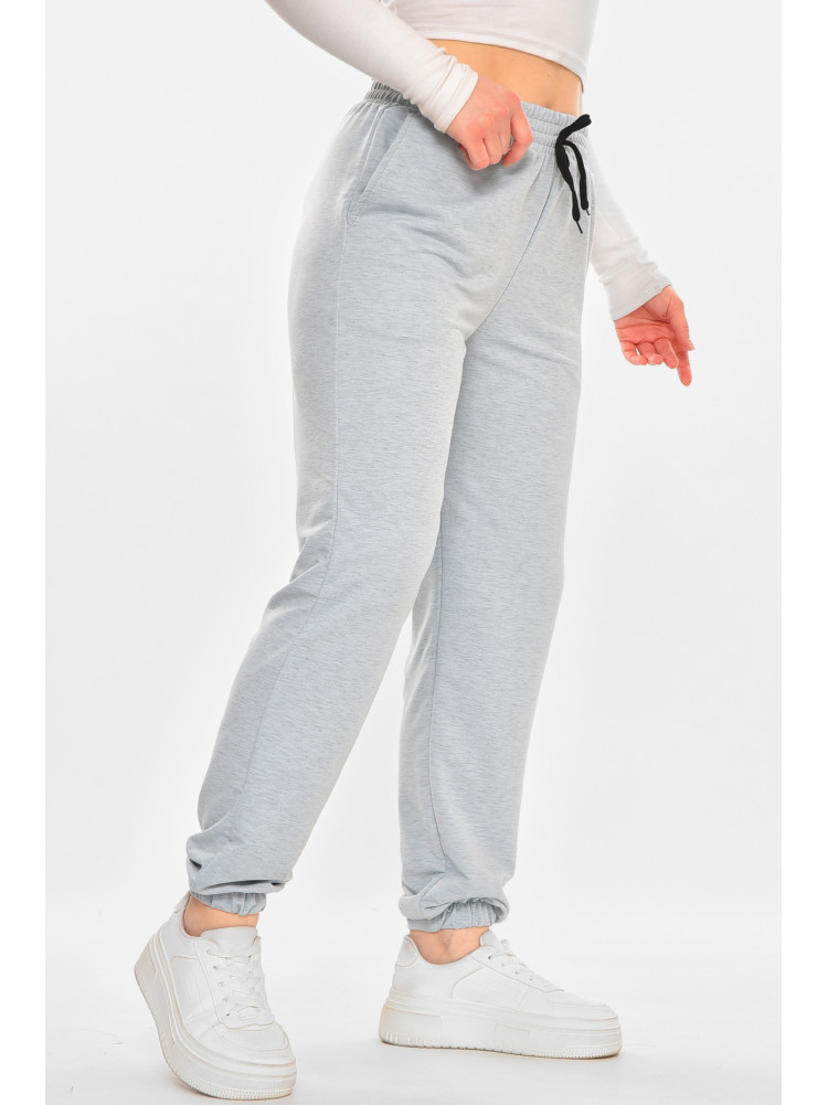 Спортивные штаны женские полубатальные однотонные мятного цвета 212832C