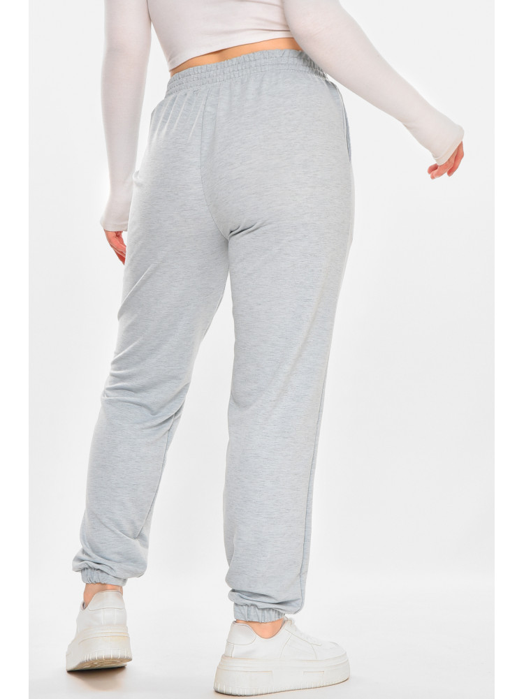 Спортивные штаны женские полубатальные однотонные мятного цвета 212832C