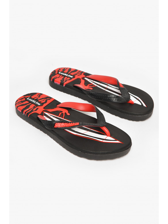 Вьетнамки женские пена черно-красного цвета 2002 212837C