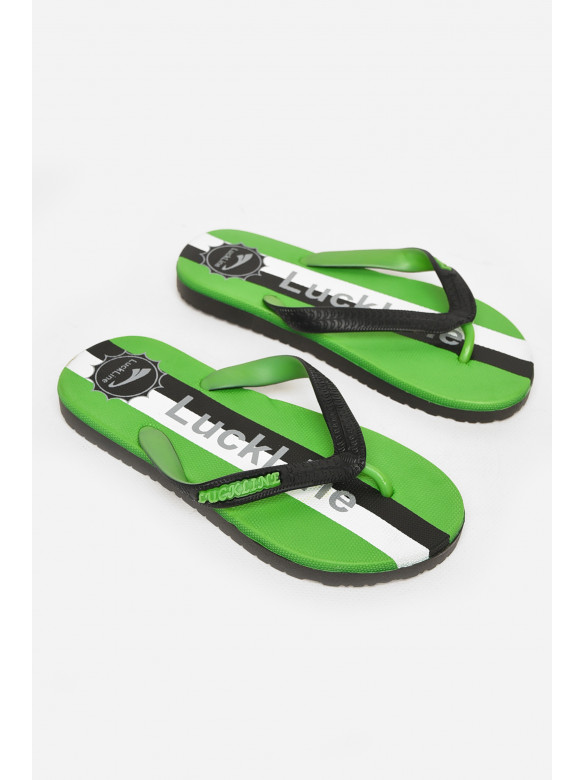 Вьетнамки женские пена черно-зеленого цвета 2002 212838C