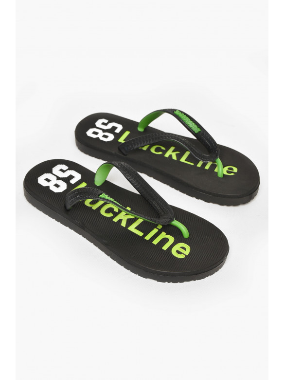 Вьетнамки женские пена черно-зеленого цвета 2002 212841C