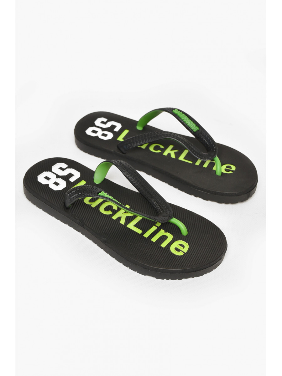 Вьетнамки женские пена черно-зеленого цвета 2002 212841C