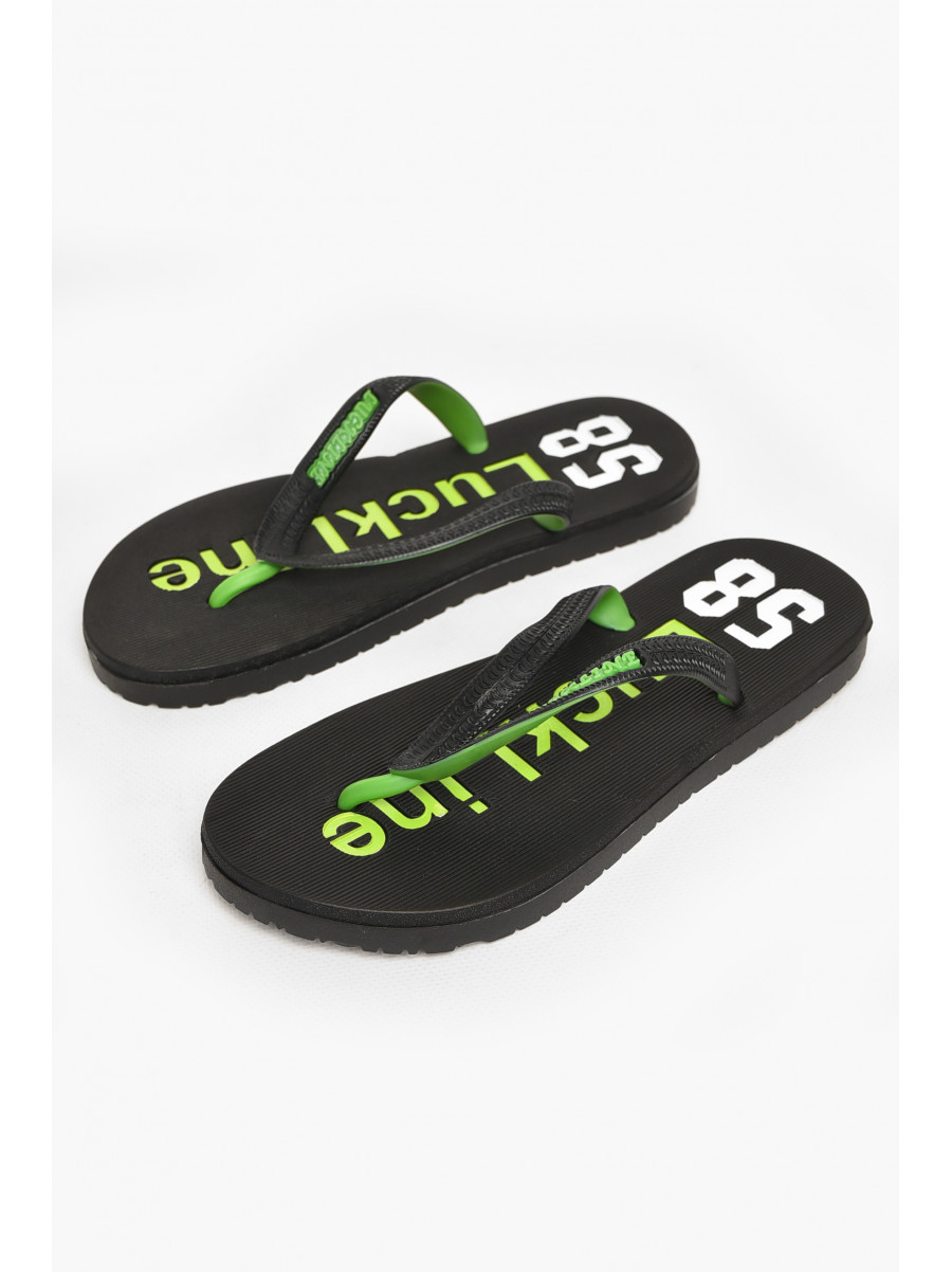 Вьетнамки женские пена черно-зеленого цвета 2002 212841C