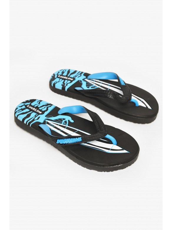 Вьетнамки женские пена черно-голубого цвета 2002 212842C