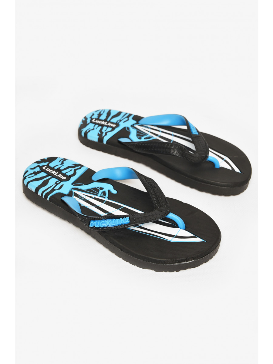 Вьетнамки женские пена черно-голубого цвета 2002 212842C