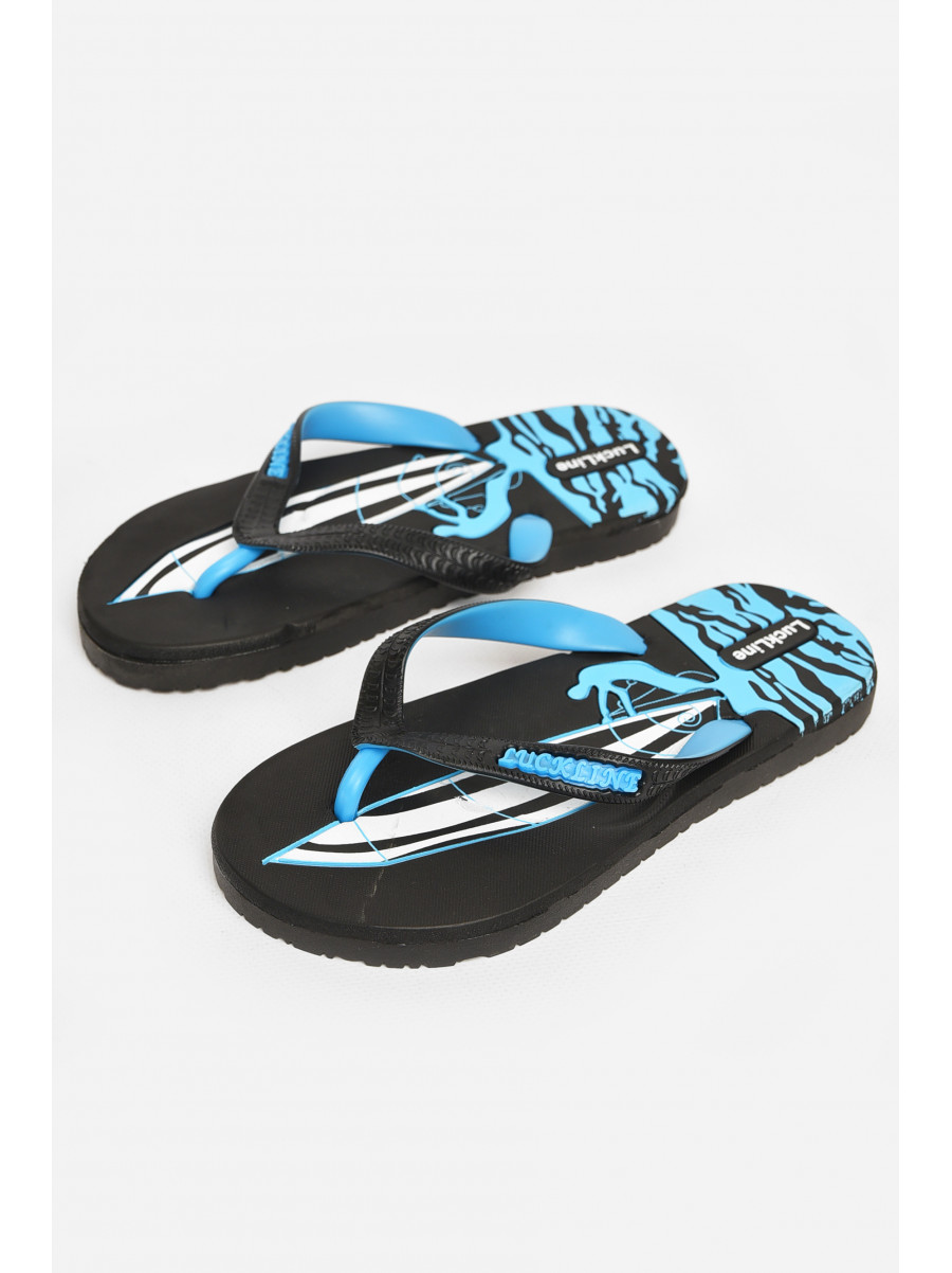 Вьетнамки женские пена черно-голубого цвета 2002 212842C