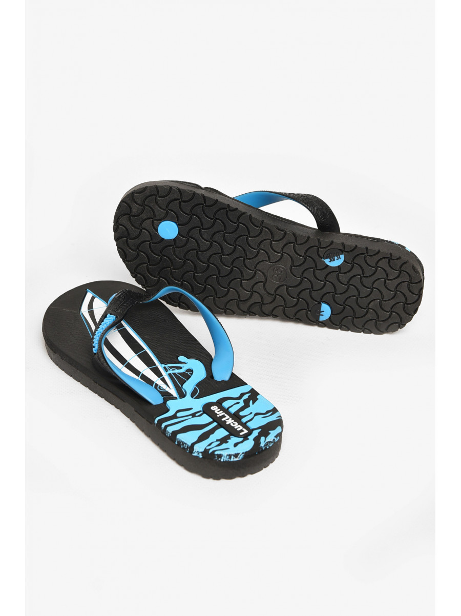 Вьетнамки женские пена черно-голубого цвета 2002 212842C