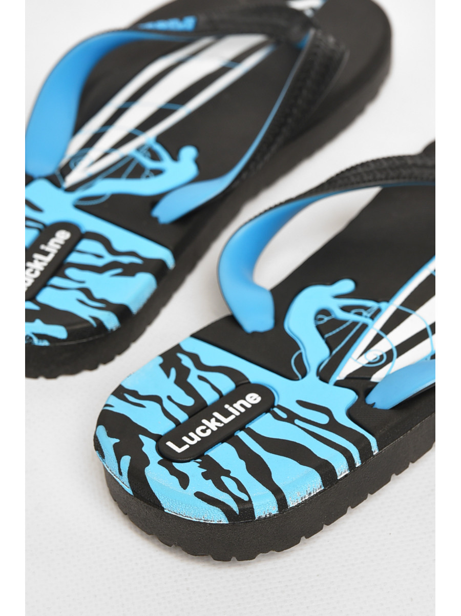 Вьетнамки женские пена черно-голубого цвета 2002 212842C