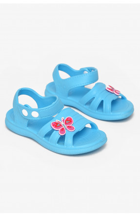Босоніжки дитячі для дівчинки блакитного кольору 5001-253 212854C Босоніжки дитячі для дівчинки блакитного кольору 5001-253 212854C