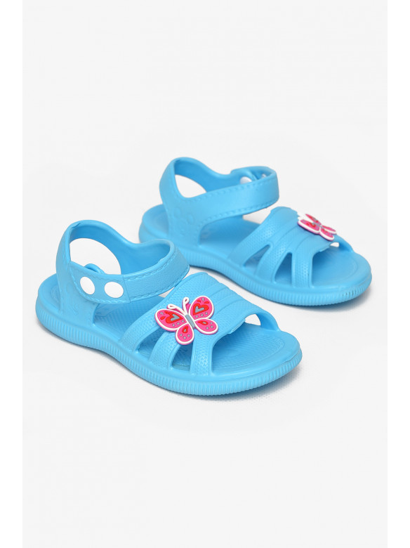 Босоніжки дитячі для дівчинки блакитного кольору 5001-253 212854C