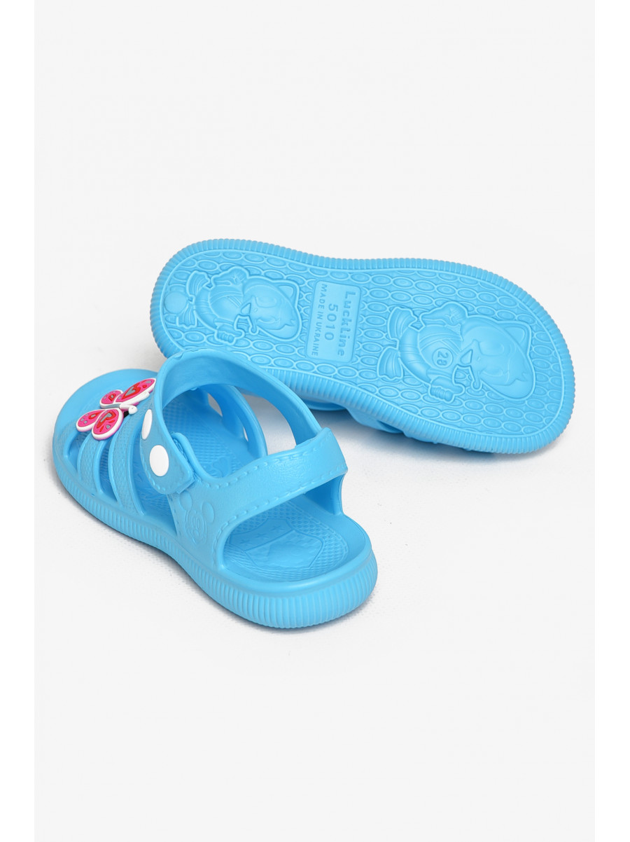 Босоніжки дитячі для дівчинки блакитного кольору 5001-253 212854C