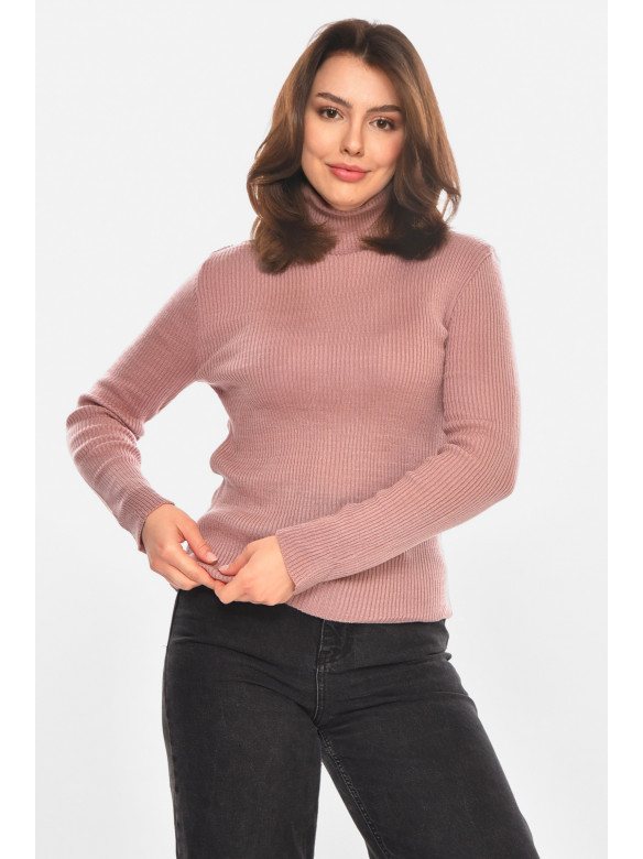 Гольф женский однотонный сиреневого цвета 212855C