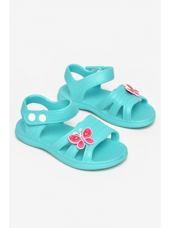 Босоніжки дитячі для дівчинки бірюзового кольору 5001-252 212858C