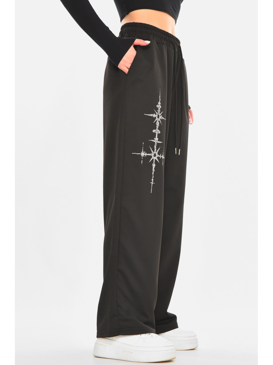 Штаны женские черного цвета 212861C