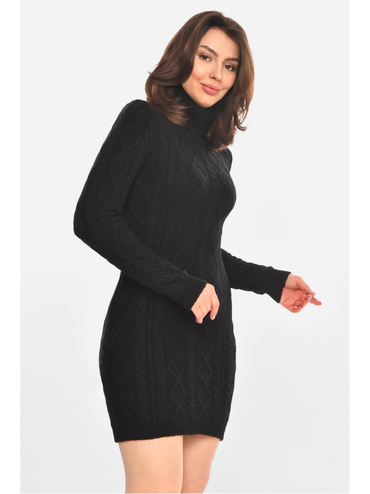 Сукня жіноча в'язана чорного кольору 212863C