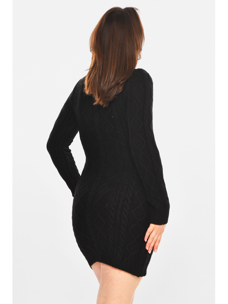 Сукня жіноча в'язана чорного кольору 212863C