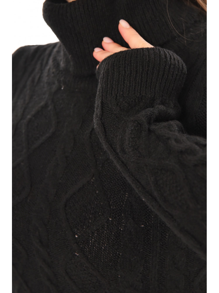Сукня жіноча в'язана чорного кольору 212863C