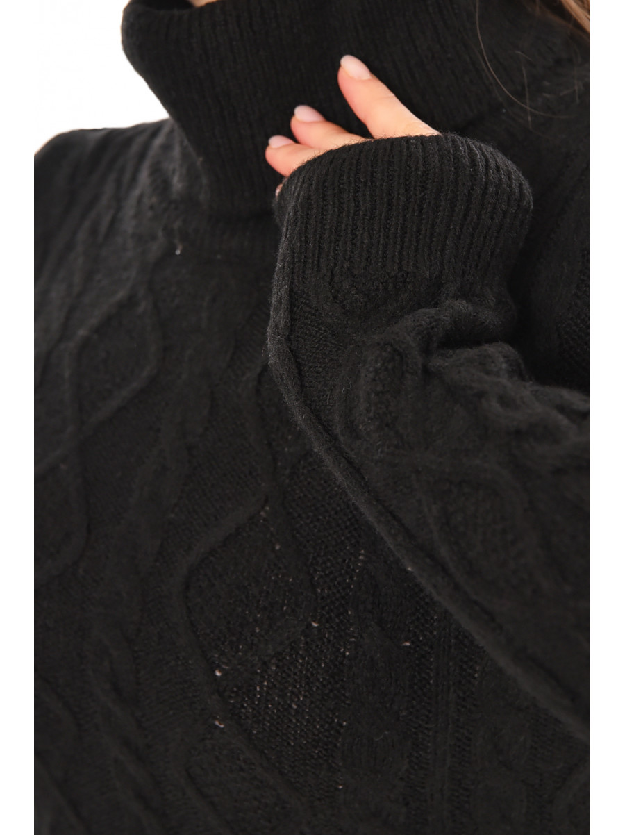 Сукня жіноча в'язана чорного кольору 212863C