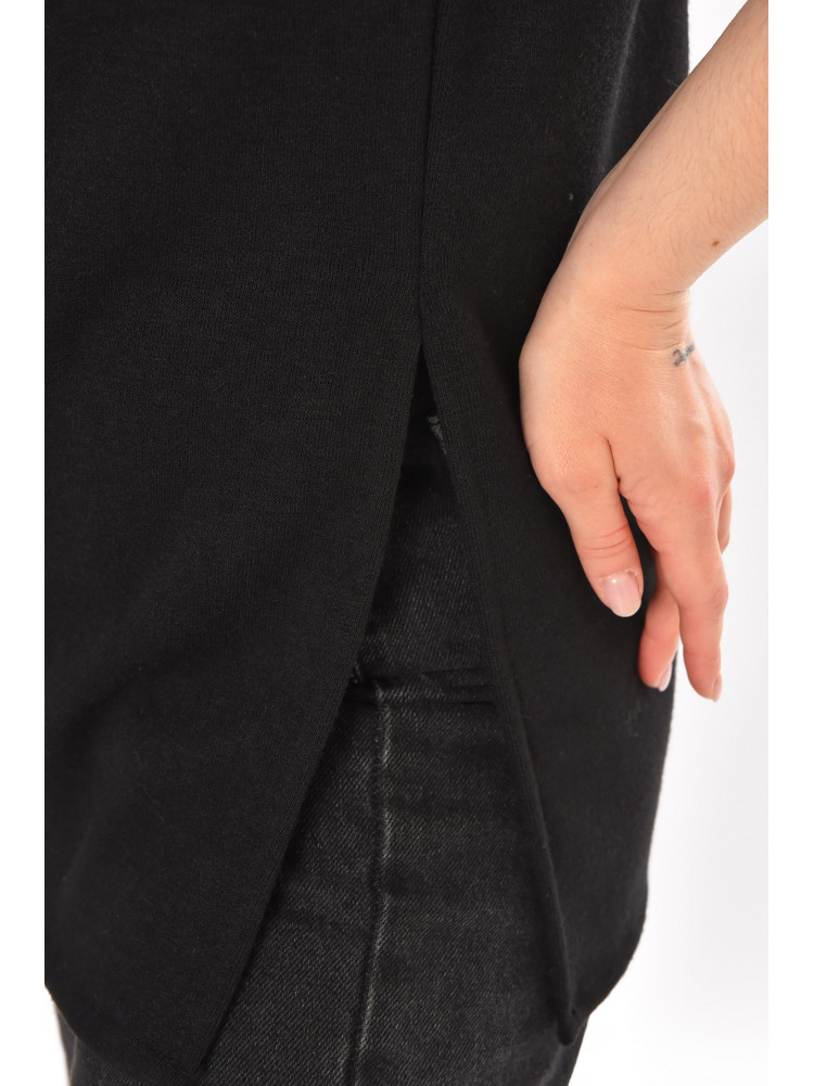 Кофта женская без рукавов  черного цвета 212868C