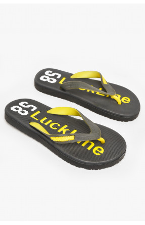 Вьетнамки женские пена черного цвета с надписью 2002-64 212875C