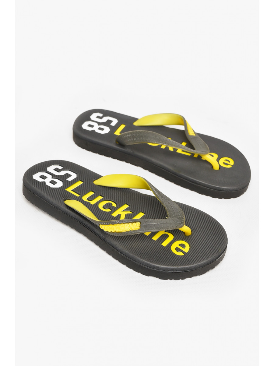 Вьетнамки женские пена черного цвета с надписью 2002-64 212875C