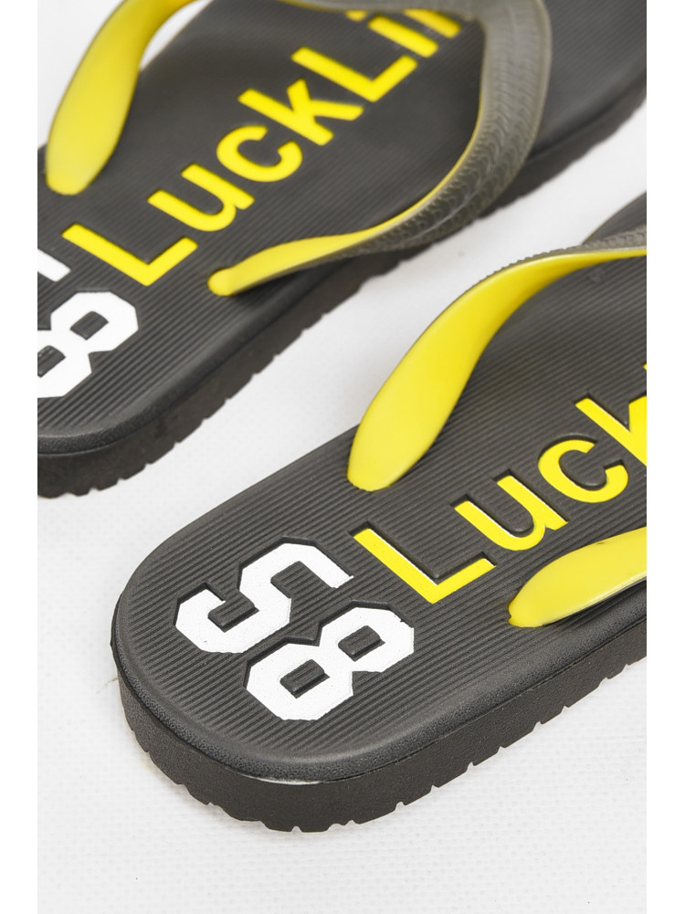 Вьетнамки женские пена черного цвета с надписью 2002-64 212875C