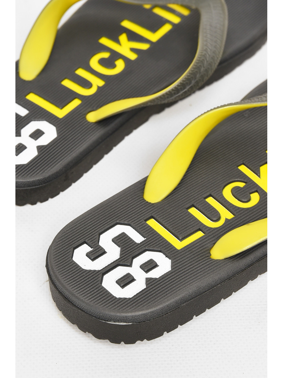 Вьетнамки женские пена черного цвета с надписью 2002-64 212875C