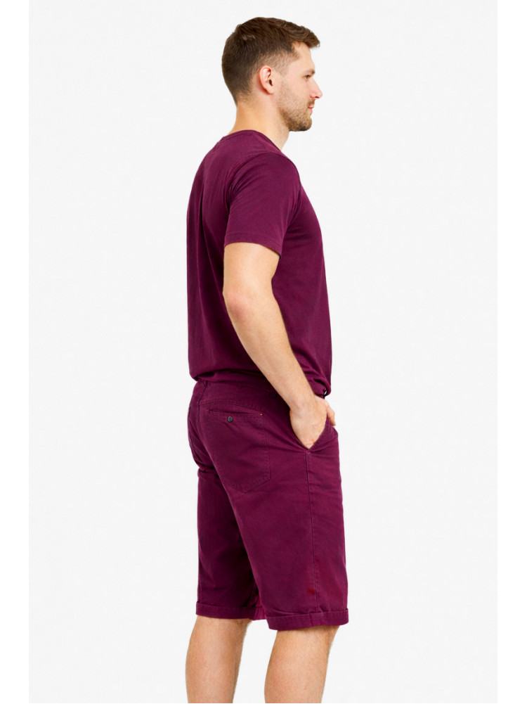 Бриджи мужские микровельветовые тёмно-фиолетового цвета LS14-0019X 212877C