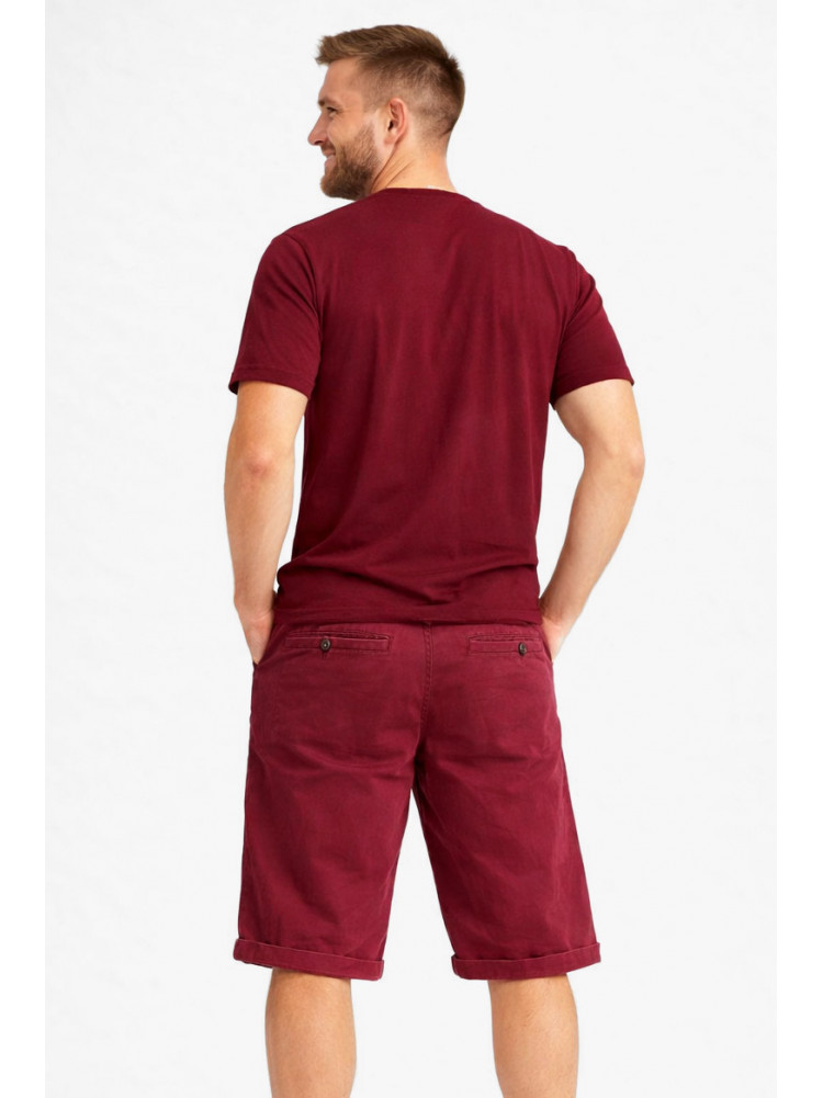 Бриджи мужские микровельветовые бордового цвета LS14-0017X 212881C